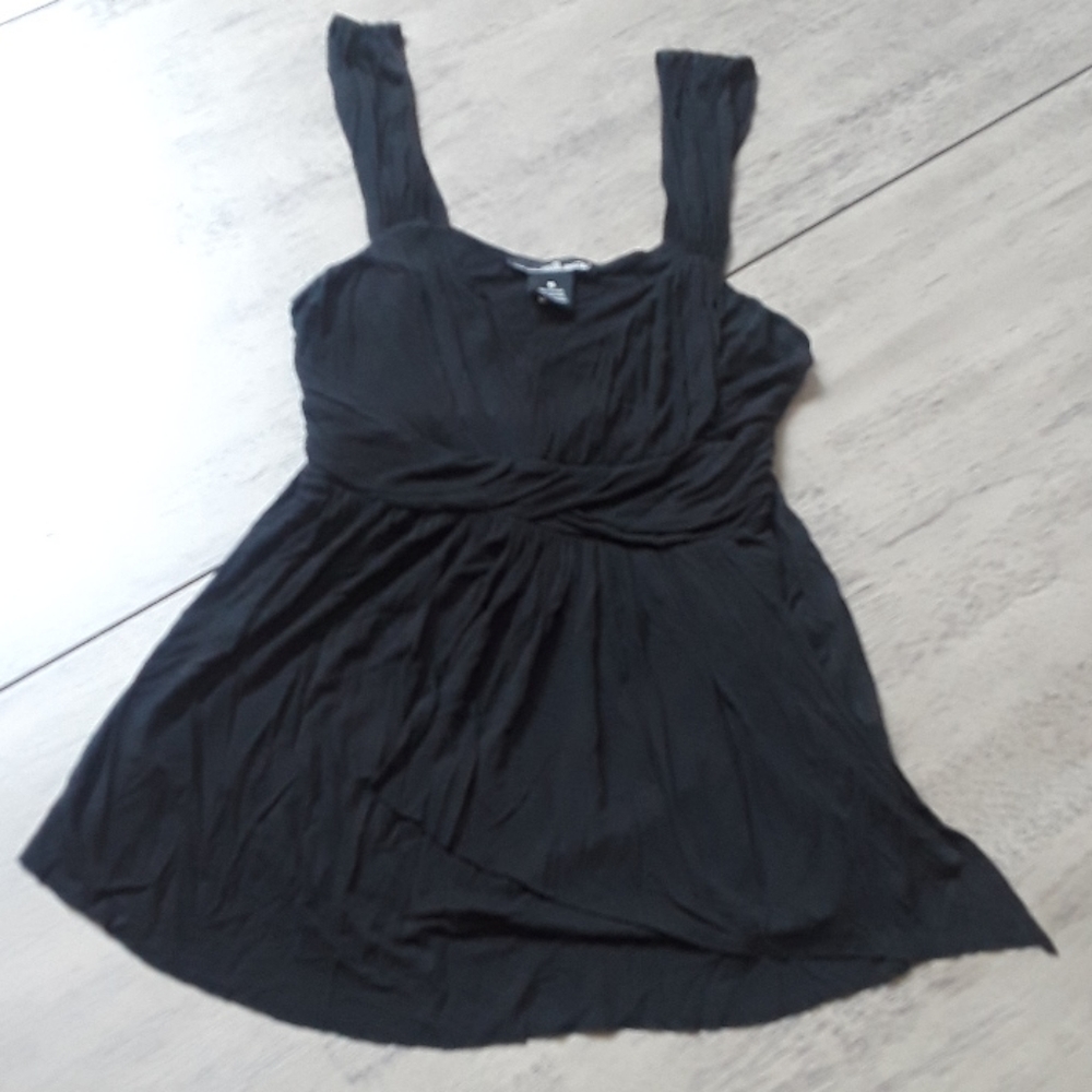 Cute black summer tank blouse